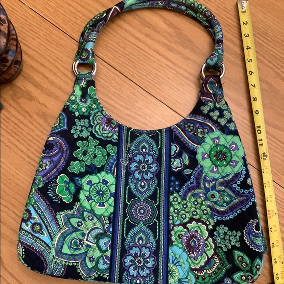 Blue and Green Vera Bradley Tote - Picture 3 of 5